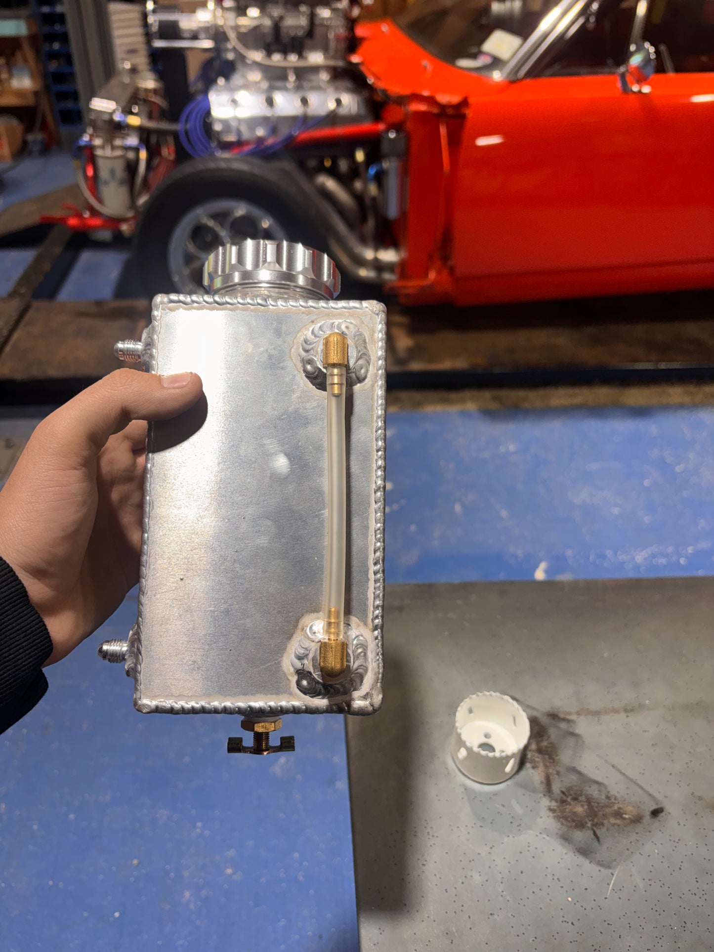 Coolant over flow tank