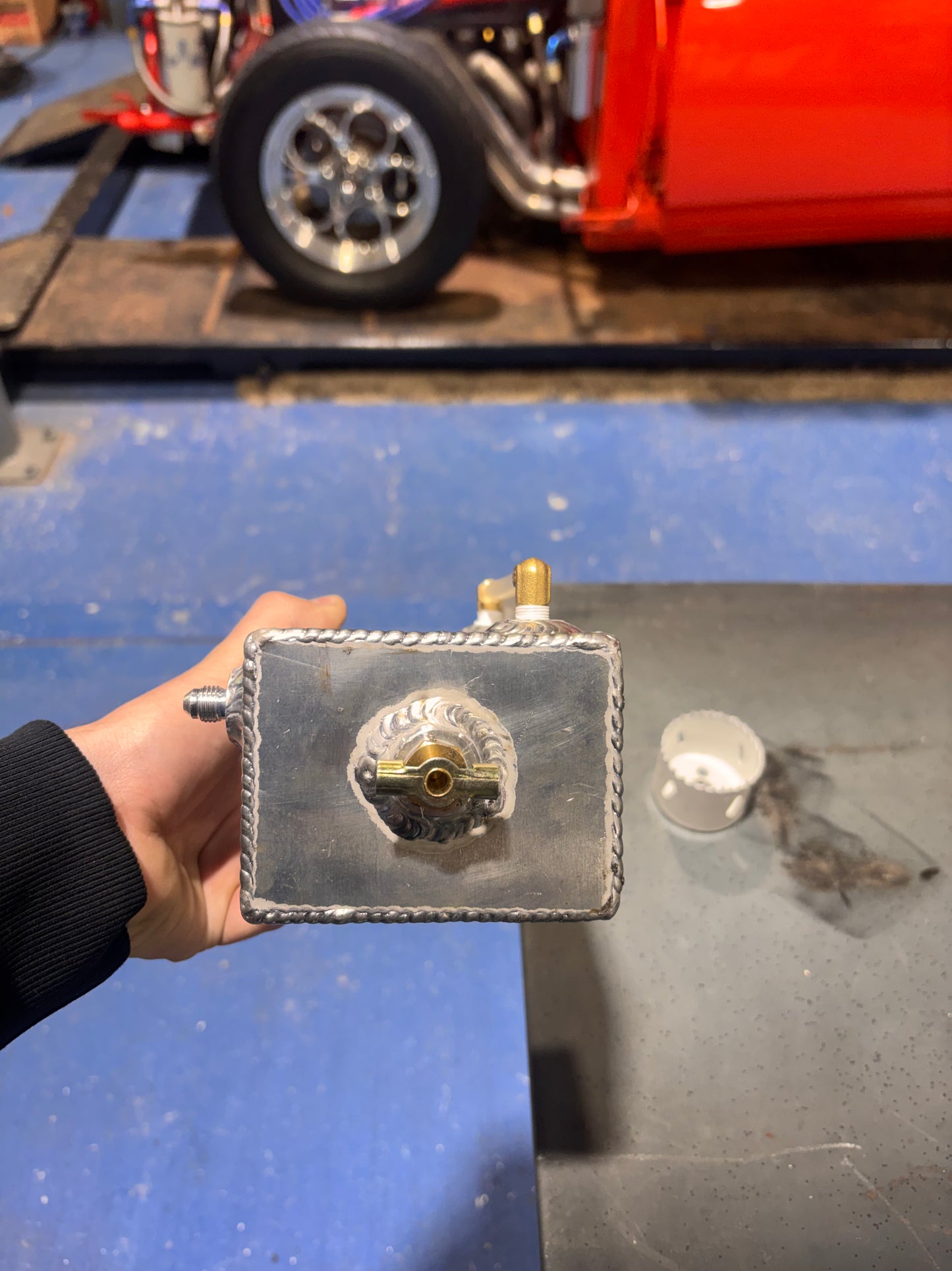 Coolant over flow tank